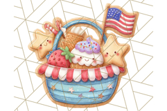 Fourth of July Cookie PNG, Patriotic Clipart USA Treats Png Product Image 2