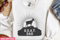 GOAT Dad PNG, Fathers Day Sublimation PNG Product Image 3