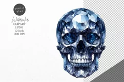 Halloween clipart, Crystal skull clipart, Fantasy clipart Product Image 1