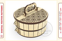 Box Organizer v29 - laser cut file - Glowforge ready SVG Product Image 2