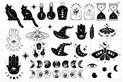 Moon svg bundle, Mystical svg, Celestial svg, Witchy svg Product Image 3