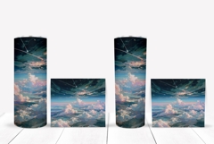 Cosmic Sky Tumbler Wrap, Glitter Sky Tumbler Sublimation Product Image 2