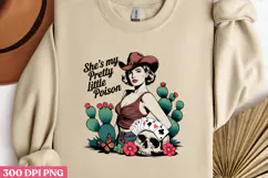 She's my Pretty little PNG, Vintage Western Sublimation PNG Product Image 1