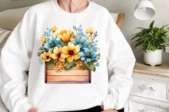 Spring Flowers Clipart, Flowers Sublimation Designs Product Image 2