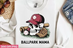 Ballpark Mama PNG, Baseball Mama Sublimation PNG Product Image 3