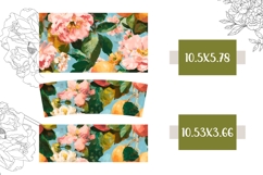 Floral Tumbler Design, Pink Peony 40 Oz Tumbler Template Product Image 2