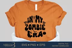 In My Zombie Era SVG PNG Sublimation|Fall Vibes |Halloween Product Image 2
