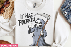 It Has Pockets PNG, Cute Grim Sublimation PNG Product Image 3