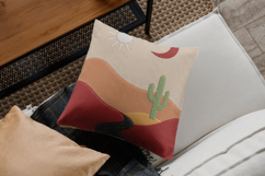 Desert Landscape Embroidery Design with Cactus Scene Product Image 2