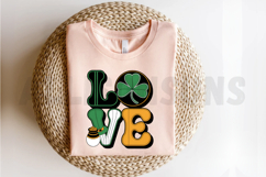 Love Cute Green St. Patrick&#039;s Day Sublimation PNG Product Image 2