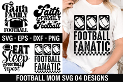 Football Mom Design - Eat Sleep Football Repeat Product Image 1