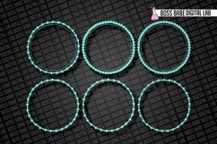 Glam Diamond Circle Frame Clipart Product Image 6