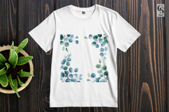 Eucalyptus Leaf Frame Clipart Sublimation PNG Product Image 2