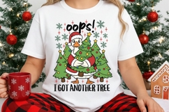 Oops I Got Another Tree Png, Christmas Goose Sublimation Png Product Image 3