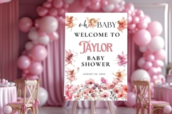 Baby Shower Welcome Sign Template 118 Product Image 1