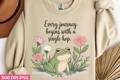 Every journey begins PNG, Funny Frog Sublimation PNG Product Image 2