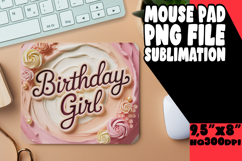 TIMELESS MOUSE PAD PNG STYLE, Girl Quote Product Image 1