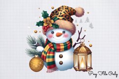 Glitter Leopard Christmas Sublimation Clipart Bundle PNG Product Image 7