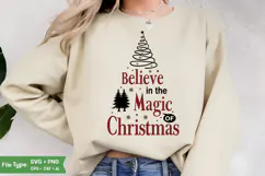 Believe In The Magic Of Christmas SVG | Christmas SVG PNG Product Image 2