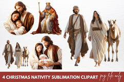 Christmas Nativity Sublimation Clipart Product Image 1