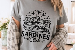Sardines Club Svg, Sardine Fish Svg, Coastal Summer Svg. Product Image 3