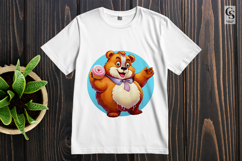 Cute Dessert Bear Character Clipart PNG Product Image 2