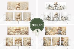 Christmas Snowman Mug Design, Winter Mug Sublimation Product Image 2