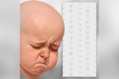 150 Procreate Boy&#039;s Head Base Stamp Brushes Product Image 8