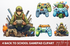 Back To School Gamepad Clipart Product Image 1