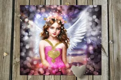 Christian Faith | Angels Skinny tumbler Sublimation designs Product Image 2