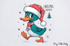 Funny Christmas Duck Sublimation Clipart Bundle PNG Product Image 3