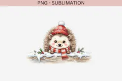 Christmas peeking character png design for T-shirts Product Image 2