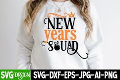 New Year Squad SVG Cut File, New Year SVG Cut File Product Image 2
