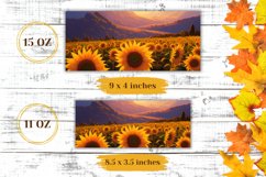 Sunflowers Field Sublimation Design, Fall Mug Sublimation Product Image 2