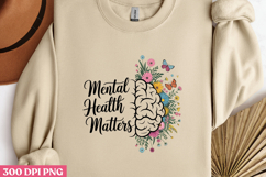 Mental Health Matters PNG, Mental Health Sublimation PNG Product Image 3