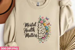 Mental Health Matters PNG, Mental Health Sublimation PNG Product Image 3