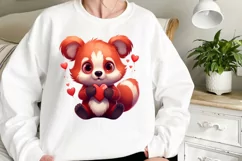 Animals Giving Heart Hand Sign, Watercolor Clipart Product Image 2