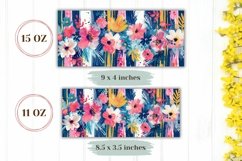 Watercolor Flowers Mug Design, Floral Mug Template Product Image 2
