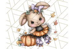 Woodland Autumn Parade Clipart PNG Fall Animals Product Image 2