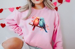 Breeds of Valentine Kissing Birds, Valentine's Day Clipart Product Image 2