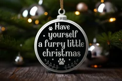 Have yourself a furry little christmas SVG, Christmas Dog SV Product Image 3