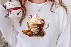 Christmas Coffee Hot Cocoa Sublimation Clipart Product Image 2