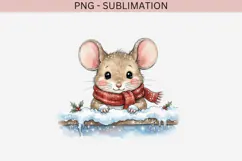 Christmas peeking character png design for T-shirts Product Image 2