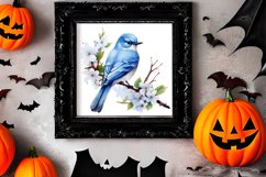 Blue Christmas Watercolor Clipart Sublimation Product Image 2