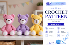 Amigurumi Bear Crochet Pattern PDF Product Image 6
