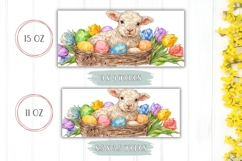 Cartoon Easter Lamb Mug Design, Easter Mug Sublimation Product Image 2