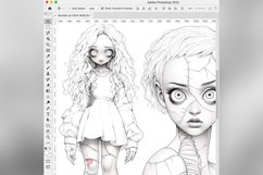 50 Procreate Creepy Dolls Stamp Brushes Product Image 10