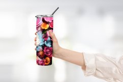 3D Owl Floral Tumbler Wrap Sublimation Product Image 2