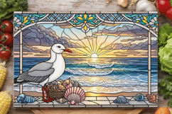 Vintage Seagull Cutting Board PNG,Vintage Seagull PNG Bundle Product Image 2