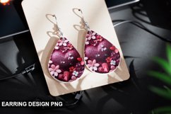 Valentines Day Teardrop Sublimation- Valentines Day Earring Product Image 1